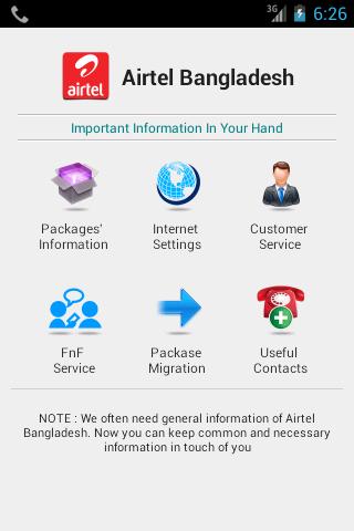 Airtel Info 3G BD