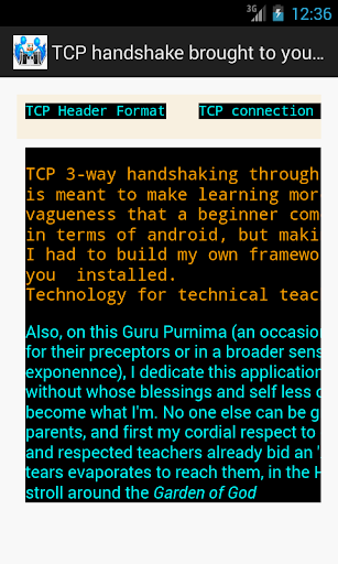 Handshake with TCP