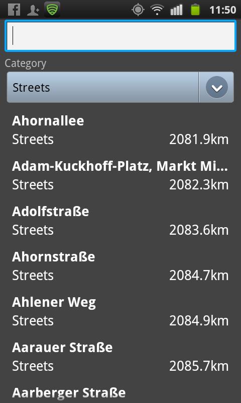 Berlin Offline mappa Map Screen 3