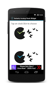 Free Butterfly Analog Clock Widget APK for PC