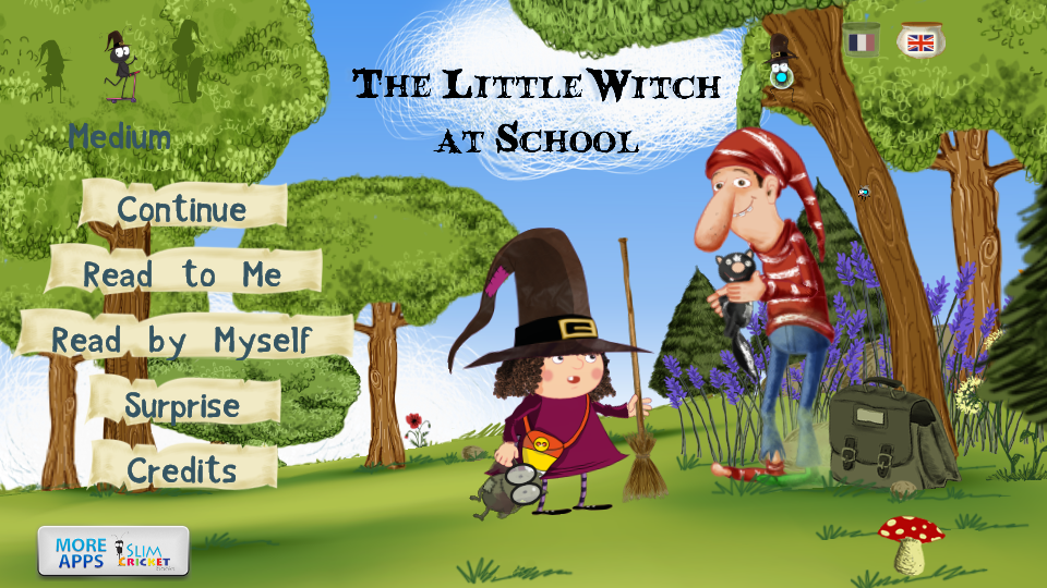 Android application The Little Witch at School screenshort