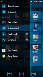 Tiles Blue Xperien Theme poster 4