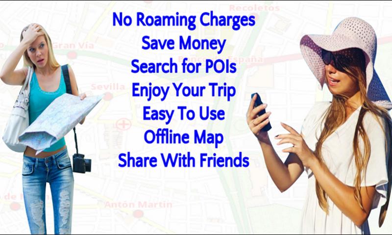 Android application Rio de Janeiro Offline Map screenshort