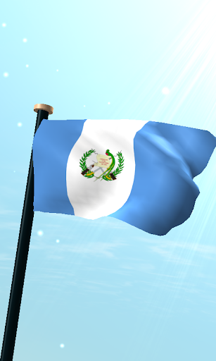 과테말라 국기 3D 라이브 배경화면