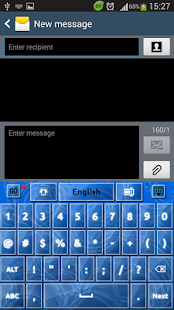 How to install GO Keyboard Blue Glass patch 1.9 apk for pc