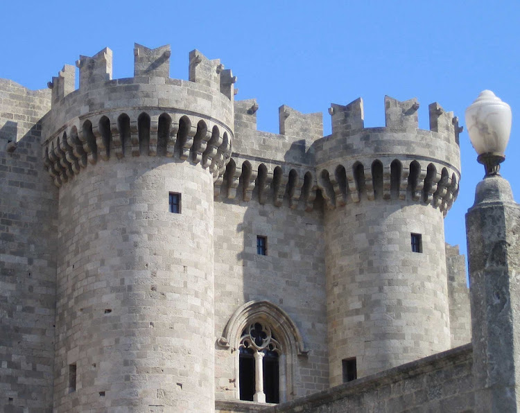 Palace of the Grand Master in the city of Rhodes, Greece.