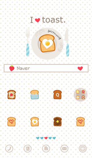 i love toast dodol theme