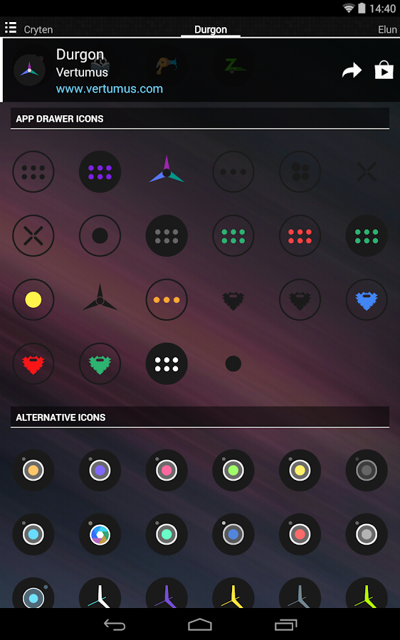 Durgon - Icon Pack - screenshot