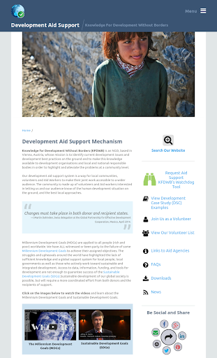 Development Aid Support