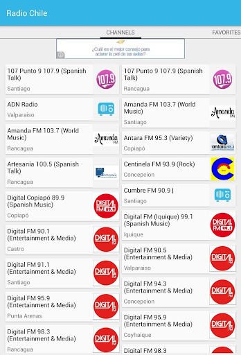 Radios de Chile