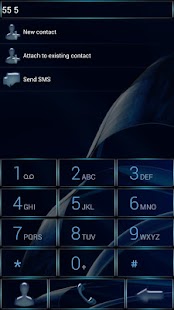 Dialer MetalGate Blue theme - náhled