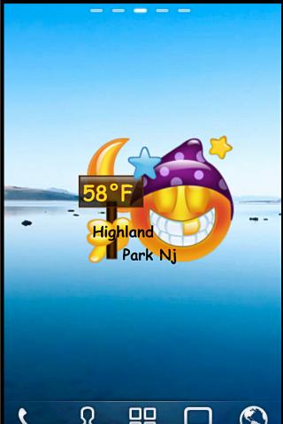 Android application Smiley Weather Widget screenshort
