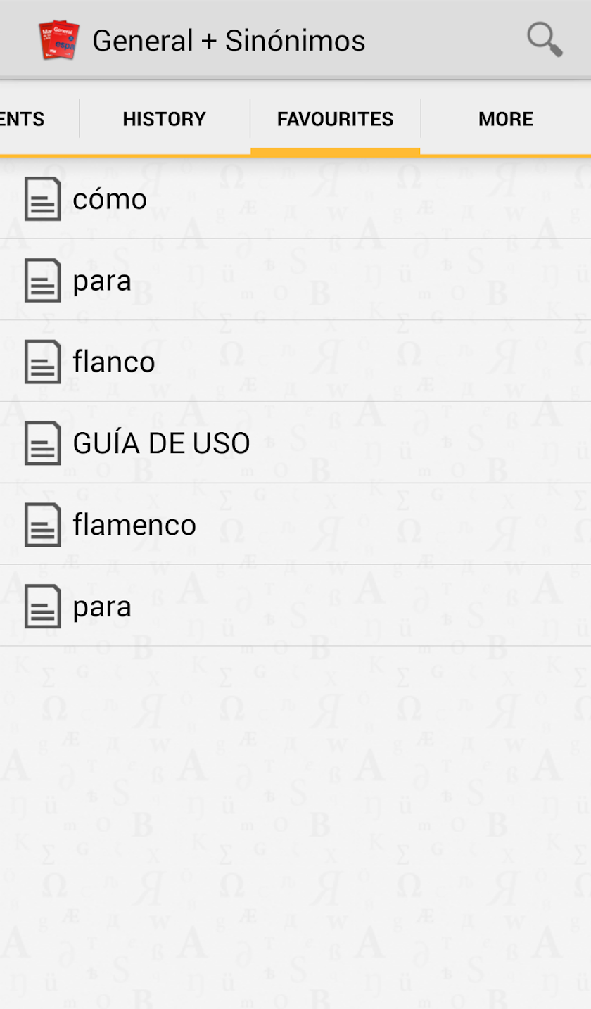 VOX  General Spanish +Thesauru Screen 3