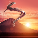 Rising Dragon Sunrise logo
