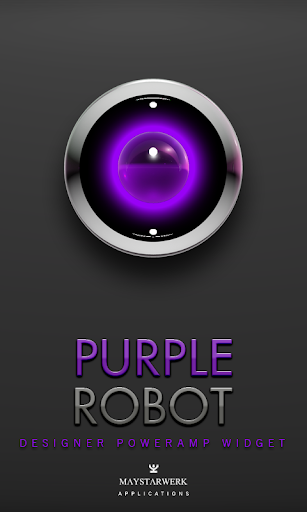 Poweramp Widget Purple Robot