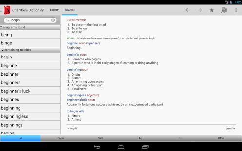 Chambers Dictionary - screenshot thumbnail