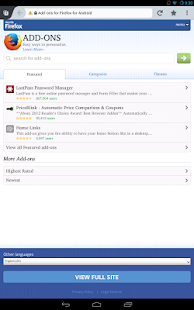 Firefox Beta - screenshot thumbnail