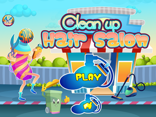 Hair salon cleaning games