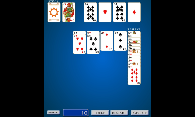 Canfield Solitaire Screen 3