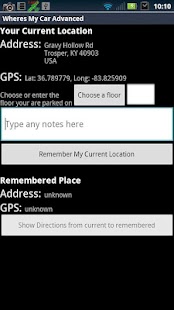 Where's My Car Advanced BETA Screenshots 1