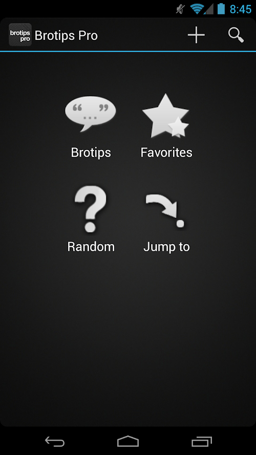 Android application Brotips Pro screenshort