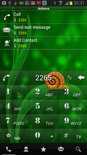 RocketDial Green3rd Theme