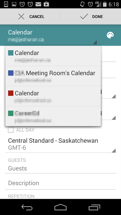 Android application ZCal: Zimbra Calendar Sync screenshort