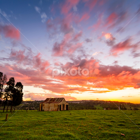Rural Post-Storm Sunset by Zac Robinson - Landscapes Sunsets & Sunrises