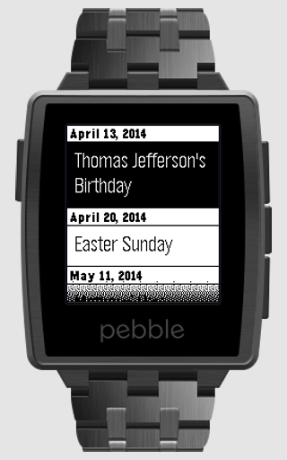 【免費生活App】Calendar for Pebble-APP點子