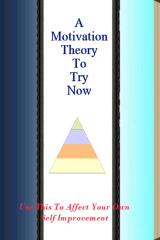 【免費書籍App】A Motivation Theory To Try Now-APP點子