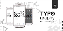 Typo White atom theme APK