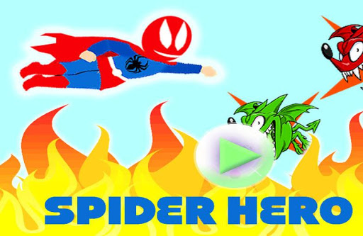Spider hero man flying game