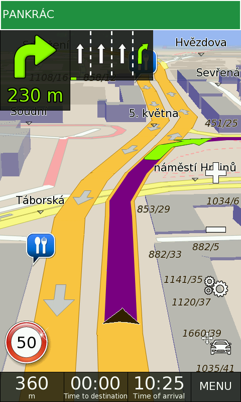 GPS Navigation BE-ON-ROAD - screenshot