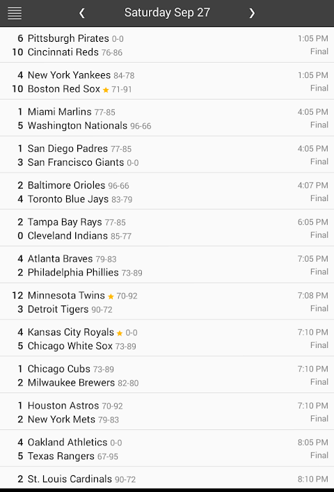 MLB Baseball Schedule & Scoresのおすすめ画像4