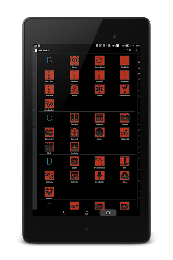 【免費個人化App】BlackRojo Icons-CM & Launchers-APP點子