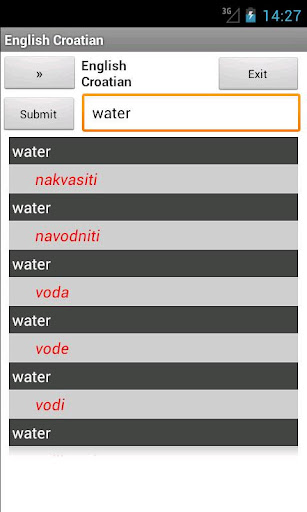 Croatian English Dictionary