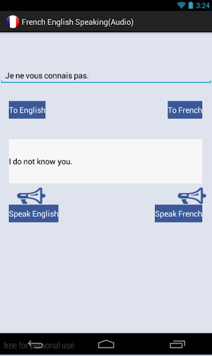 French English Speaking Audio