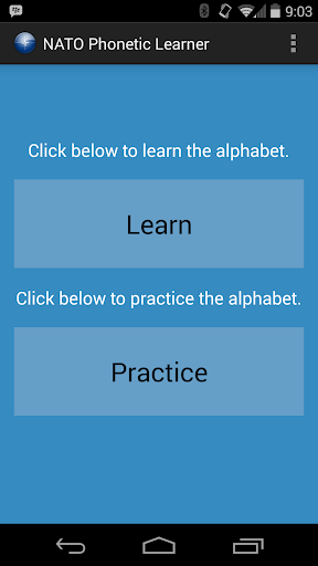 NATO Phonetic Alphabet Learner