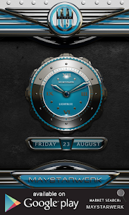 dragon digital clock lightblue - náhled