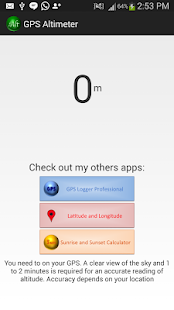 GPS Altimeter Screenshots 1