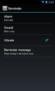 Bible for Android Reminder