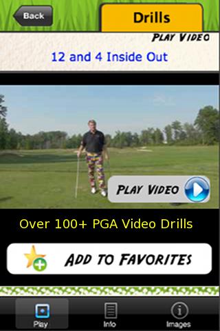 Golf Fix App Screen 2