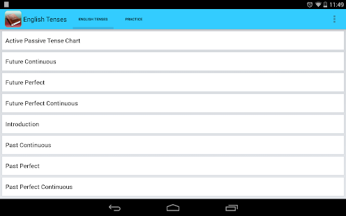 English Tenses - screenshot thumbnail