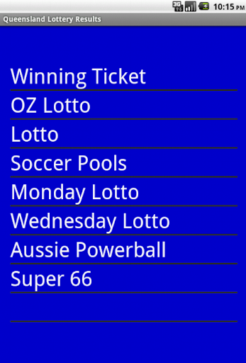 Queensland winning numbers