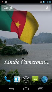 3D Cameroon Flag Screen 3