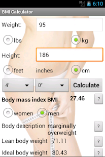 BMI Calculator Screenshots 1