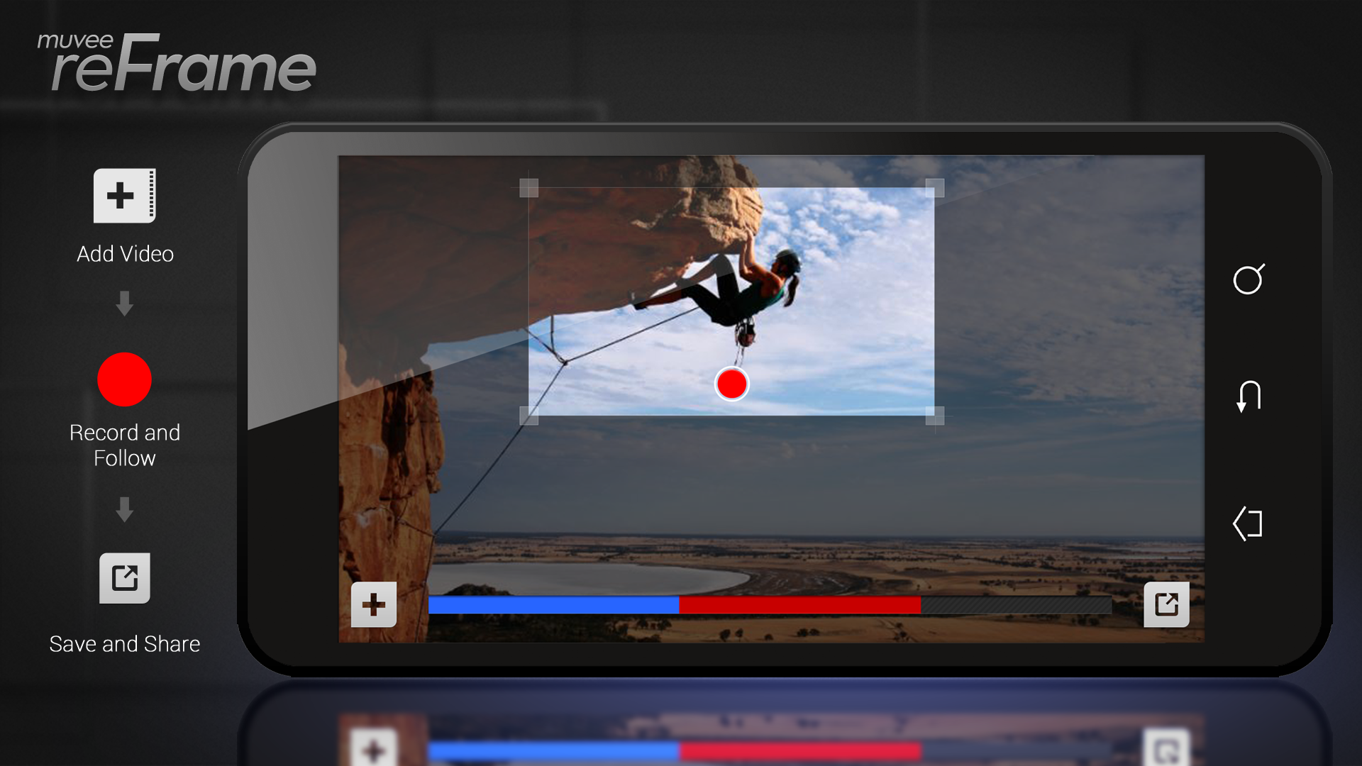 Android application Moving Video Crop screenshort