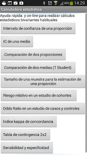 Calculadora estadistica