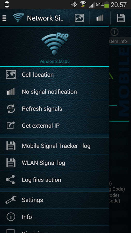 Network Signal Info Pro - screenshot