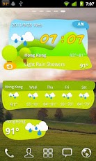 GO Weather Cartoon Widget Skin